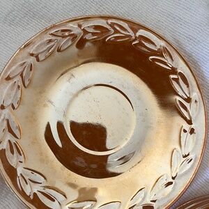 Vintage fire king saucers